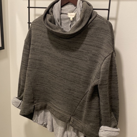 Anthroplogie Saturday Sunday cowl neck sweatshirt size small - Picture 10 of 11